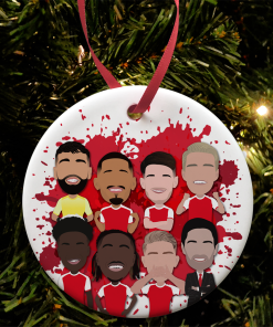 Arsenal 2025-26 Splash Christmas Tree Decoration Bauble Vector Heroes