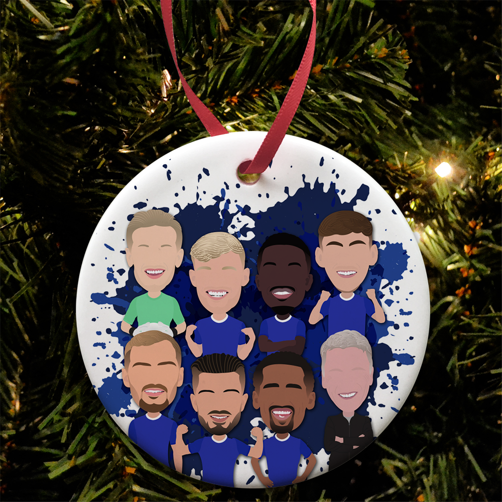 Everton 2025-26 Splash Christmas Tree Bauble Decoration Vector Heroes