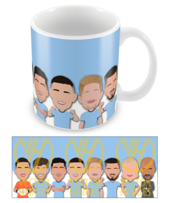 Man City Players Mug 2024-25 Vector Heroes