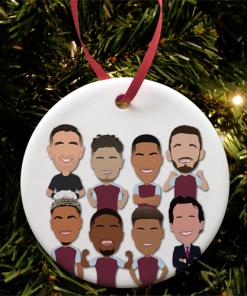 Aston Villa Players 2024-25 Christmas Tree Decoration