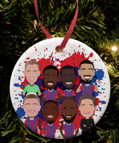 Crystal Palace 2025-26 Splash Christmas Tree Bauble Decoration Vector Heroes