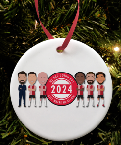 Southampton Play Off Winners 2024 Vector Heroes Christmas Tree Bauble Decoration