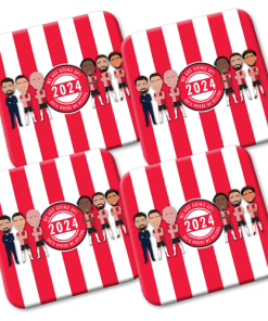 Southampton Play Off Winners 2024 Vector Heroes Coasters 4 Pack