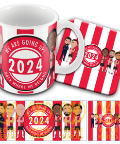 Southampton Play Off Winners 2024 Vector Heroes Mug & Coaster Set