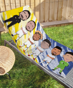 Leeds Utd 2023-24 Vector Heroes Beach Towel