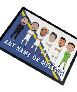 Leeds 2023-24 Vector Heroes Personalised Door Floor Mat