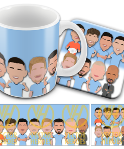 Man City Players Mug & Coaster Set 2024-25