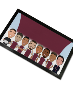 Aston Villa 2024-25 Bar Runner Mat Vector Heroes