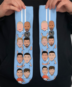 Man City 2024-25 Socks Vector Heroes