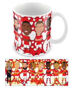 Nottingham Forest Love Hearts Valentines Mug