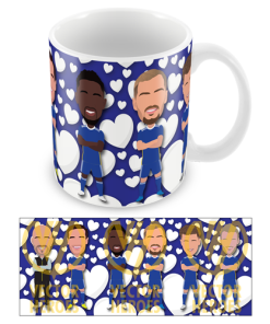 Leicester City Love Hearts Valentines Mug