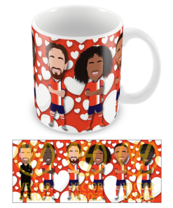 Luton Love Hearts Valentines Mug