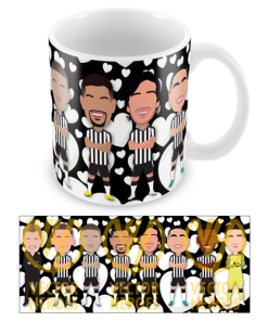 Newcastle Love Hearts Valentines Mug