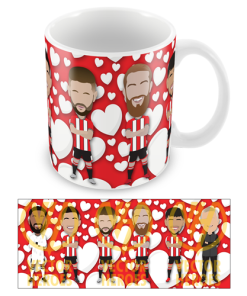 Sheff Utd Love Hearts Valentines Mug