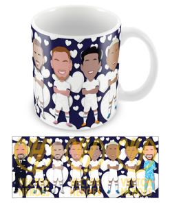 Spurs Love Hearts Valentines Mug