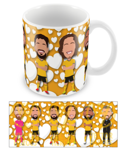 Wolves Love Hearts Valentines Mug