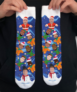 Chelsea 2024-25 Christmas Socks Vector Heroes