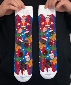 Crystal Palace 2024-25 Christmas Socks Vector Heroes