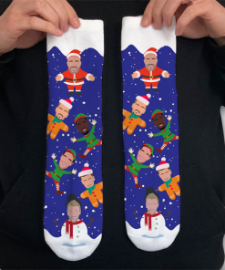 Leicester City 2023-24 Vector Heroes Christmas Socks