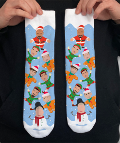 Man City 204-25 Christmas Socks Vector Heroes