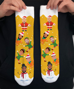 Wolves 2024-25 Christmas Socks Vector Heroes