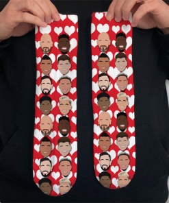 Man Utd Love Hearts Socks