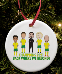 Norwich Champions 2021 Christmas Tree Decoration