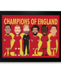 Liverpool Champions Of England Framed Print