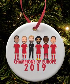 Liverpool Champions Of Europe 2019 Christmas Tree Decoration