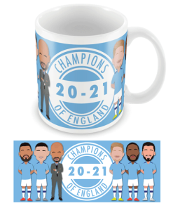 Man City Champions Of England 2021 Mug