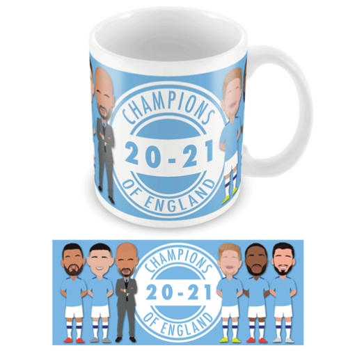 Man City Champions Of England 2021 Mug