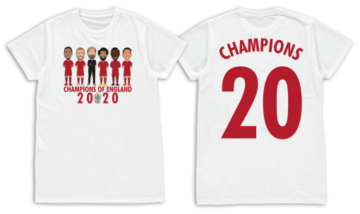 Liverpool Champions Of England 2020 T-Shirt