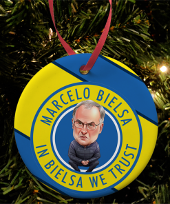 In Bielsa We Trust Stripe Christmas Tree Decoration