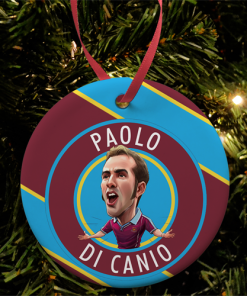 Paolo Di Canio Stripe Christmas Tree Decoration