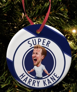 Harry Kane Stripe Christmas Tree Decoration