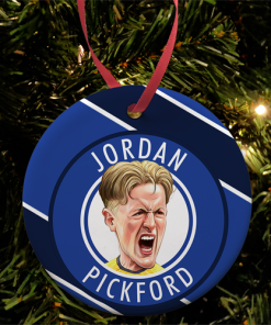 Jordan Pickford Stripe Christmas Tree Decoration