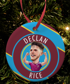Declan Rice Stripe Christmas Tree Decoration