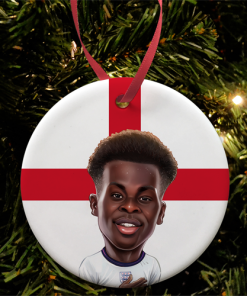 Bukayo Saka England Christmas Tree Decoration