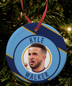 Kyle Walker Stripe Christmas Tree Decoration