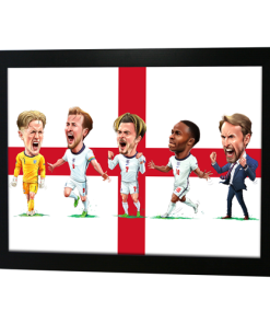 England Euros 2020 Framed Print Design 1