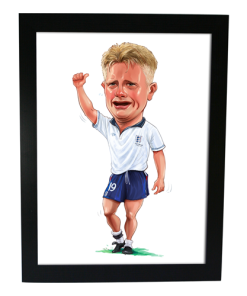 Paul Gascoigne England Italia 90 Framed Print