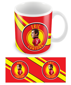 Eric Cantona Utd Legend Stripe Mug