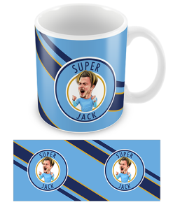 Jack Grealish Man City Super Jack Stripe Mug