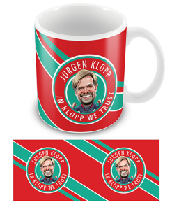 Liverpool In Klopp We Trust Stripe Mug