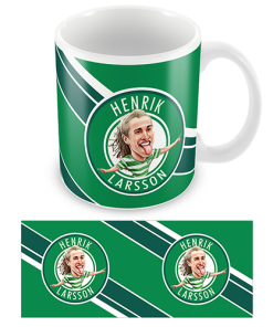 Henrik Larsson Celtic Legend Stripe Mug