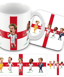 England Flag Mug and Coaster Set Design 1