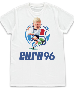 Paul Gascoigne Euro 96 White T-Shirt