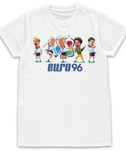 England Euro 96 White T-Shirt