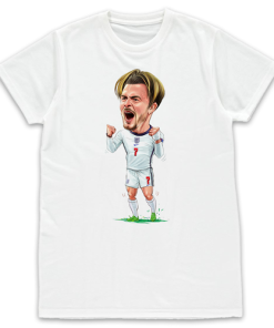 Jack Grealish England White T-Shirt