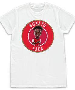 Bukayo Saka White T-Shirt